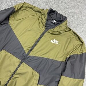 Nike Jacket Men's XXL Green Rare Tech NSW Bomber Authentic Flight Windbreaker
